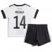 Tyskland Jamal Musiala #14 Replika Babykläder Hemma matchkläder barn VM 2022 Korta ärmar (+ Korta byxor)